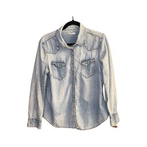 Gap Western Denim Button Shirt - Size L